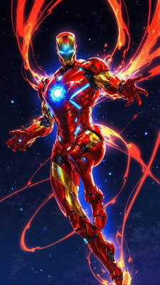 swaroopa 16.5 inch Iron man A3 size non tearable sticker Self Adhesive Sticker(Pack of 1)
