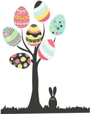 Hanu 90 inch Tree Art | Non-Reusable Sticker Self Adhesive Sticker(Pack of 1)