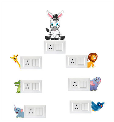 Crown Decals 15 cm Switch board sticker Self Adhesive Sticker(Pack of 1)