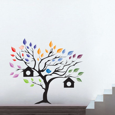 VCREATE DECOR 58 cm Tree Wall Sticker & Decal Self Adhesive Sticker(Pack of 1)