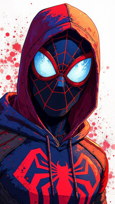 swaroopa 16.5 inch Spiderman A3 size non tearable sticker Self Adhesive Sticker(Pack of 1)