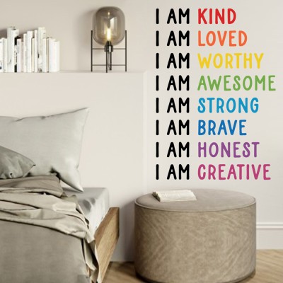 Flipkart SmartBuy 90 cm Inspirational Quotes Be Kind, Motivational Wall Sticker (30CM x 90CM) Self Adhesive Sticker(Pack of 1)