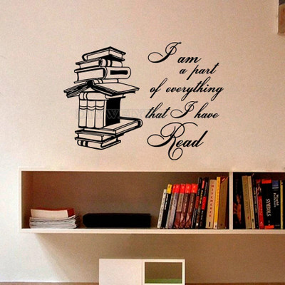 SnappyVinyl 42 cm Reading Books Self Adhesive Sticker(Pack of 1)