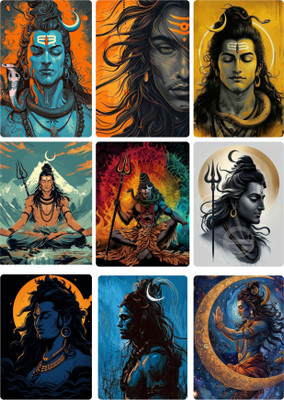 Printlive 2 inch shaker mahadev vinyl sticker Self Adhesive Sticker(Pack of 1)