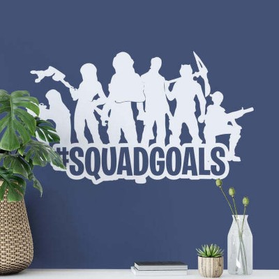 Xskin 34 cm Fortnite Squad Goals Self Adhesive Sticker(Pack of 1)