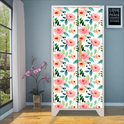 We Kreate 213 cm 3d embossed decorative almirah wallaper Self Adhesive Sticker(Pack of 1)