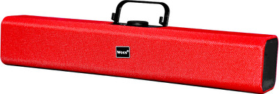 WOOS 45 cm Portable Speaker 5.0 Soundbar with 5W RMS 2.1CH with Built-in Subwoofer and Bass Magnetic Sticker(Pack of 1)