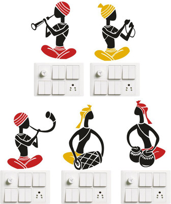 Hetshree Decor 30 cm Vintage Musical Switch Board Wall Sticker Self Adhesive Sticker(Pack of 1)
