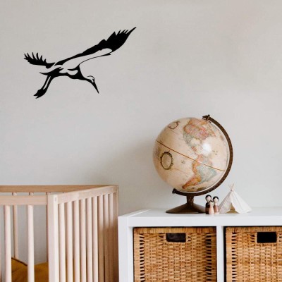 Xskin 29 cm Stork Bird2 Wall Decals, Easy to Apply and Remove, 29cm Self Adhesive Sticker(Pack of 1)