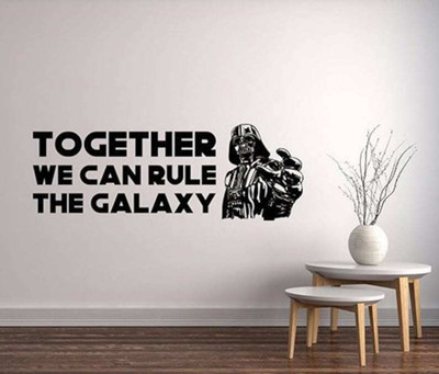 SnappyVinyl 75 cm Together We Can Rule Self Adhesive Sticker(Pack of 1)