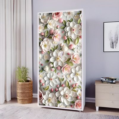 Durga Quality Creation 200 cm Almirah Sticker & Door Stickers Wallpaper Big Size Wardrobe Sticker Wallpaper Self Adhesive Sticker(Pack of 1)