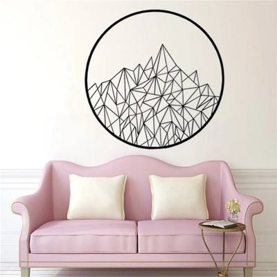 SnappyVinyl 42 cm Modern Geometric Self Adhesive Sticker(Pack of 1)