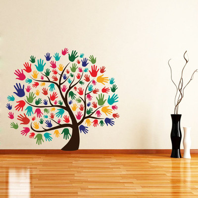 VCREATE DECOR 58 cm Tree Wall Sticker & Decal Self Adhesive Sticker(Pack of 1)