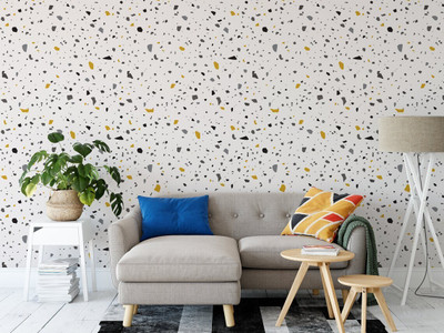 SOJITRA EXPORT Abstract White Wallpaper(200 cm x 60 cm)