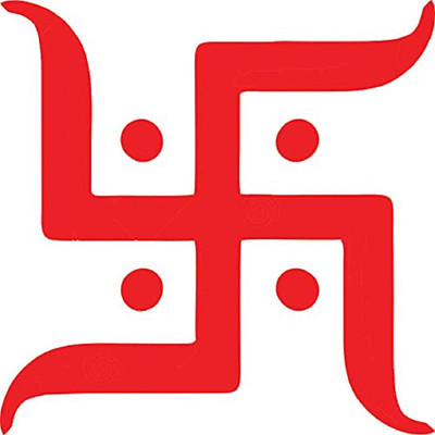 stylishdecor 30.48 cm s_swastik Self Adhesive Sticker(Pack of 1)
