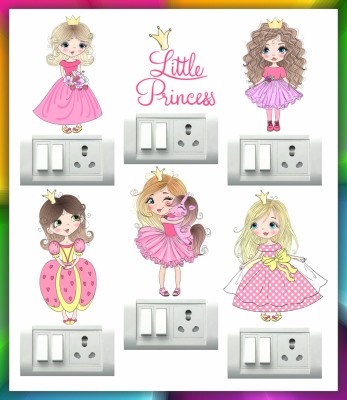 DivineDesigns 13 cm Little Fairy Princess Self Adhesive Sticker(Pack of 1)