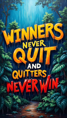 swaroopa 16.5 inch Positive Quotes Motivational quotes Sticker Self Adhesive Sticker(Pack of 1)