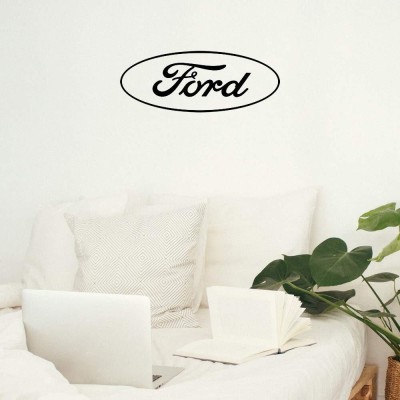 SnappyVinyl 29 cm Ford Logo2 Wall Decals, Easy to Apply Self Adhesive Sticker(Pack of 1)