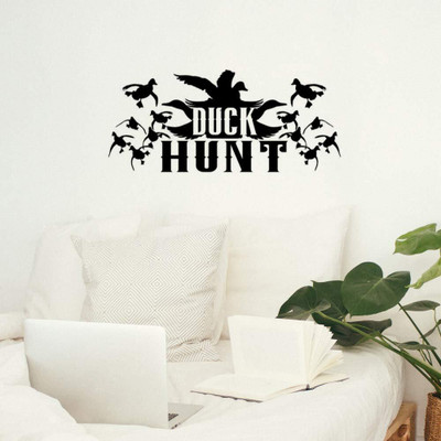 Xskin 29 cm Duck Hunt Hunting Flying Ducks Self Adhesive Sticker(Pack of 1)