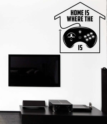 SnappyVinyl 27 cm Buttons Game Console Self Adhesive Sticker(Pack of 1)