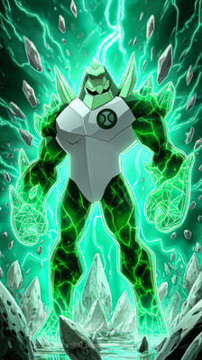 swaroopa 16.5 inch Ben 10 Sticker Self Adhesive Sticker(Pack of 1)