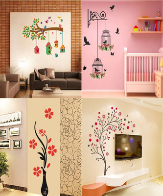 GharKraft 90 cm Set of 4 - 120 Self Adhesive Sticker(Pack of 4)