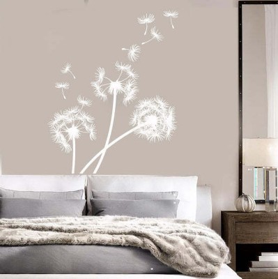 SnappyVinyl 27 cm Dandelion Bedroom Self Adhesive Sticker(Pack of 1)