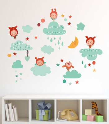 HAPPYSTICKY 85 cm KIDS Removable Sticker(Pack of 1)