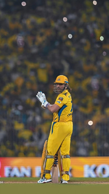 swaroopa 16.5 inch Thala Dhoni A3 size non tearable sticker Self Adhesive Sticker(Pack of 1)