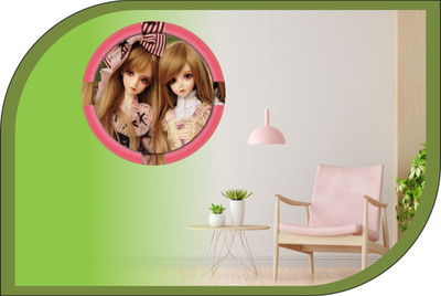 Vijaya enterprises 18 inch Cute little girl cartoon wall sticker size (18x18 inch) Self Adhesive Sticker(Pack of 1)