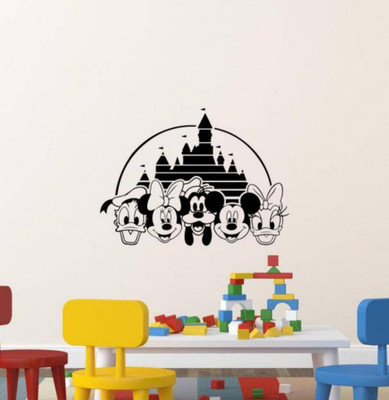 Xskin 62 cm Mickey and Friends Wall Self Adhesive Sticker(Pack of 1)