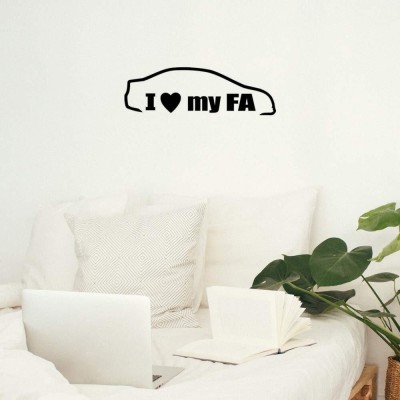 Xskin 29 cm I Love My Honda FA2 Wall Decals Easy to Apply Self Adhesive Sticker(Pack of 1)