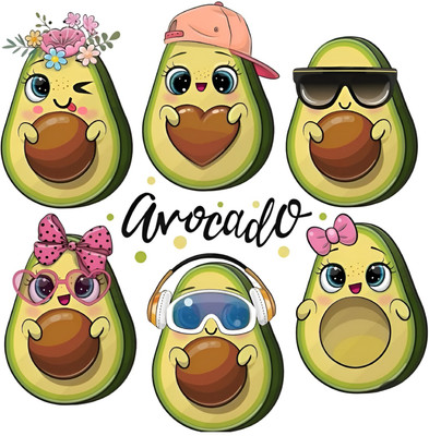 Byte Studio 61 inch Kiwi Fruits Wall Sticker Self Adhesive Sticker(Pack of 1)