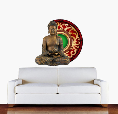 VCREATE DECOR 58 cm Budha Wall Sticker & Decal Self Adhesive Sticker(Pack of 1)