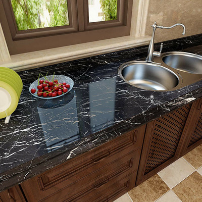 MDz Enterprise 200 cm Self Adhesive Marble Paper for Kitchen Bathroom60 x200 cm Self Adhesive Sticker(Pack of 1)