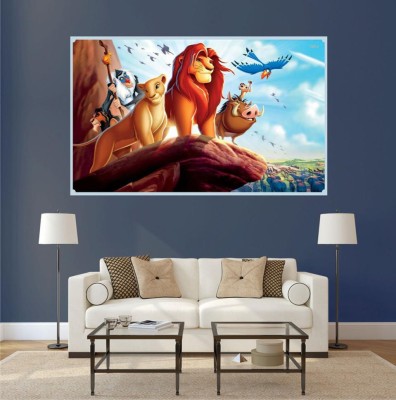 PARTHDECORE 91 cm Disney The Lion King Simba Wall Sticker Self Adhesive Sticker(Pack of 1)