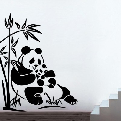 Rathor Design 40 cm Panda Wall Decal_New_Relist Self Adhesive Sticker(Pack of 1)