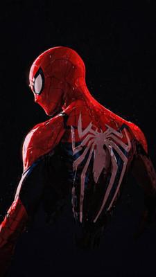 swaroopa 16.5 inch Spiderman A3 size non tearable sticker Self Adhesive Sticker(Pack of 1)