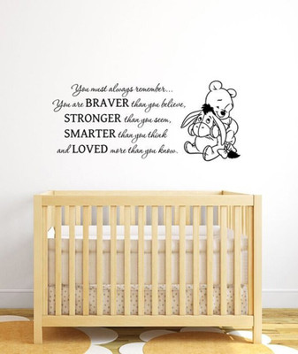 Xskin 100 cm You Are Braver Than Self Adhesive Sticker(Pack of 1)
