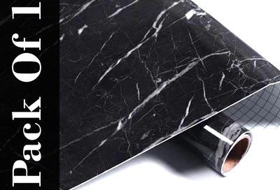 Wallcol Vinyl Abstract Black Wallpaper(L x W: 200 cm x 60 cm)