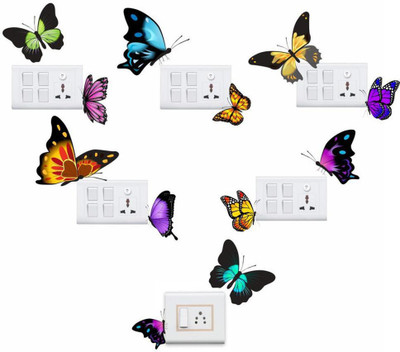 Archi Graphics Studio 25 cm Switch Board Sticker Self Adhesive Sticker(Pack of 12)