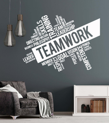 Xskin 27 cm Teamwork Self Adhesive Sticker(Pack of 1)