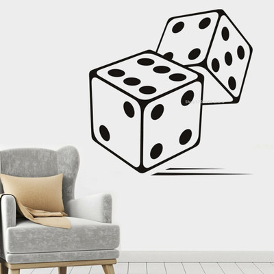 Xskin 42 cm Rolling Dice Board Games Self Adhesive Sticker(Pack of 1)