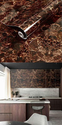 RUSHABH ENTERPRISE 200 cm Wardrobe Wow: Almirah Wallpaper for Fashionable Storage Solutions Self Adhesive Sticker(Pack of 1)