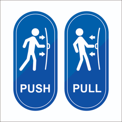 ShipShape 15.24 cm PUSH/PULL Non-Reusable Sticker(Pack of 1)