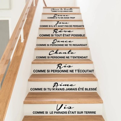 Xskin 73 cm French Stair Staircase Self Adhesive Sticker(Pack of 1)