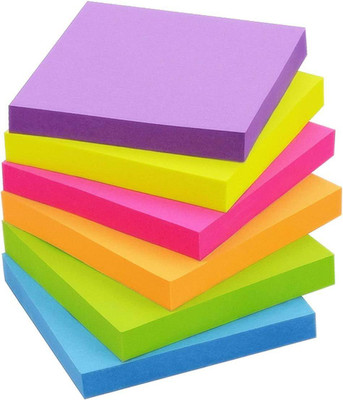TRINGDOWN 1 400 Sheets Self Adhesive Post It, 5 Colors(Multicolor)
