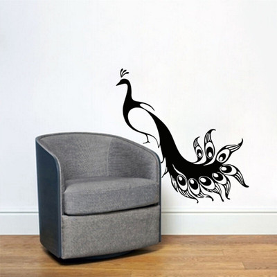 Décor vibe 69 cm latestBeautiful Peacock for,Home Décor (55 Cm X 69 Cm ) Self Adhesive Sticker(Pack of 1)
