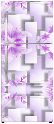 parth decor 160 cm DOUBLE DOOR FRIDGE STICKER (60X160) CM Self Adhesive Sticker(Pack of 1)
