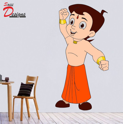 SR ENTERPRISE 50 cm Strong Bheem Wall Sticker to add life to your Walls (50cm x 101cm) Self Adhesive Sticker(Pack of 1)